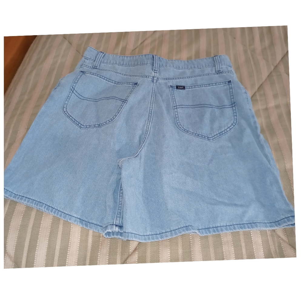 Vintage Granola Girl Y2K 90s Lee Mom Jean Very High Rise Shorts size 32▪ - Picture 6 of 9